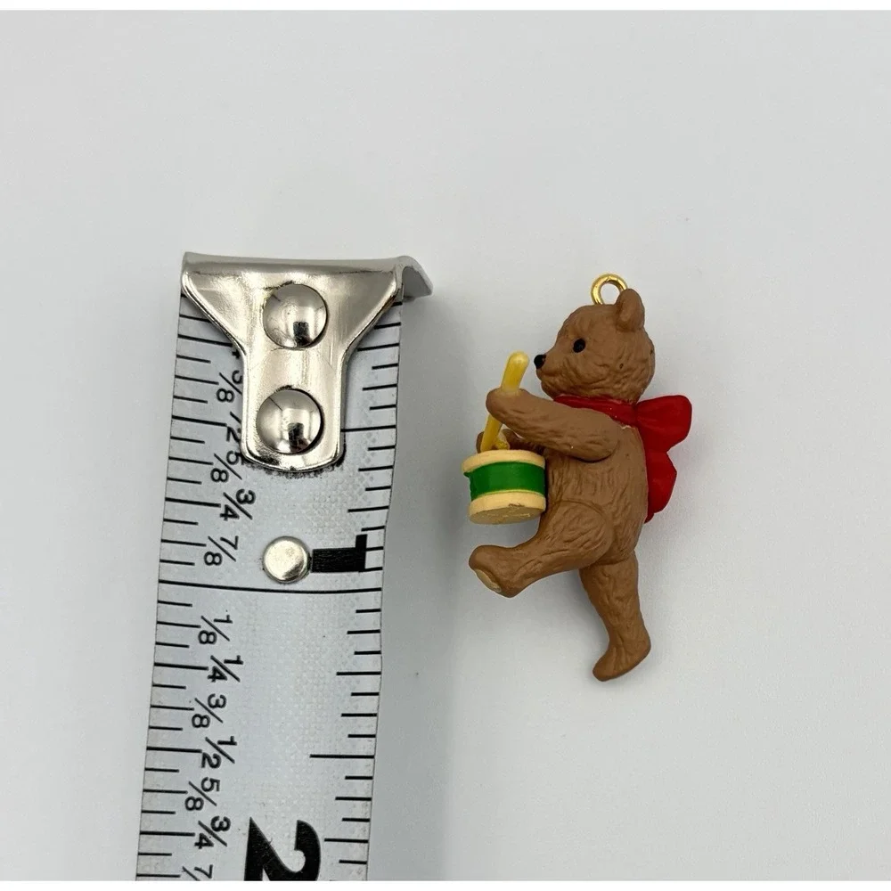 1994 Hallmark Keepsake Ornament March of the Teddy Bears 2 Drummer Miniature VTG